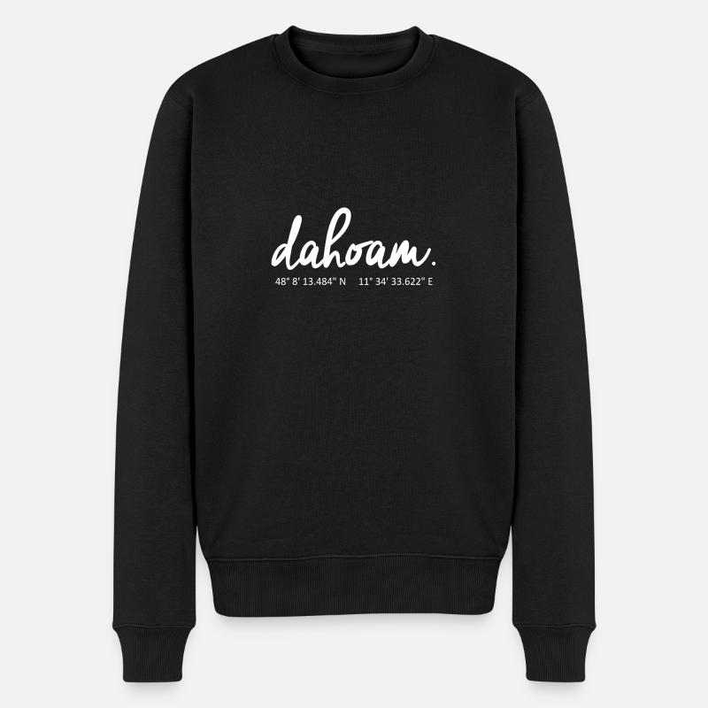 Dahoam - München Shirt - Männer Premium Bio Pullover - Schwarz