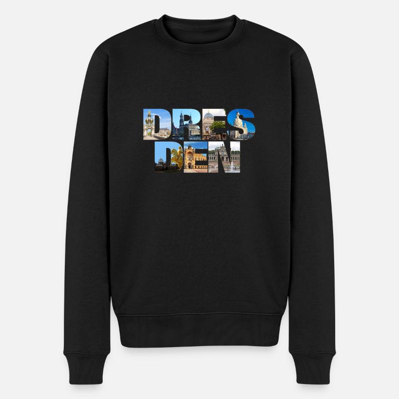 Dresden Sachsen Deutschland - Männer Premium Bio Pullover - Schwarz