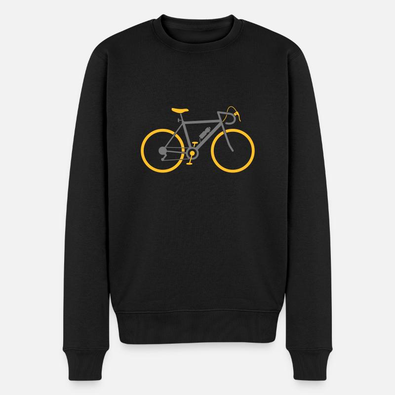 Ein schnelles Rennrad - Männer Premium Bio Pullover - Schwarz