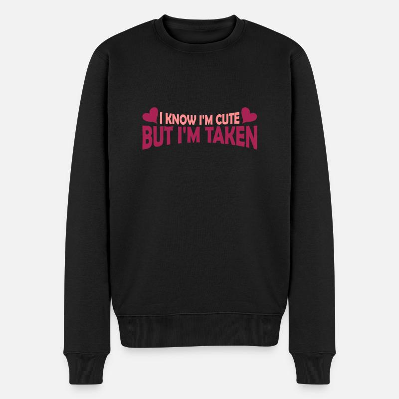 citation mignonne mais prise - Pull Premium bio Homme - noir