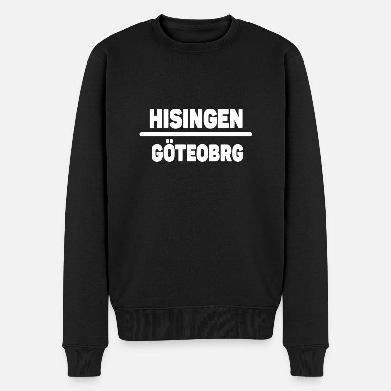 Hisingen Göteborg - Männer Premium Bio Pullover - Schwarz