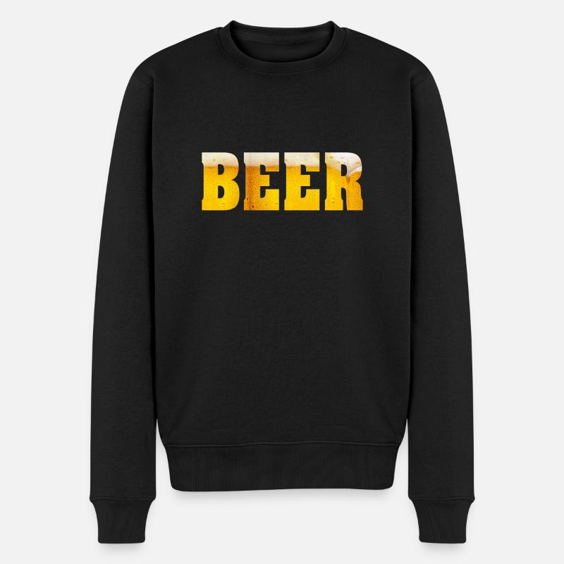 Beer - Männer Premium Bio Pullover - Schwarz