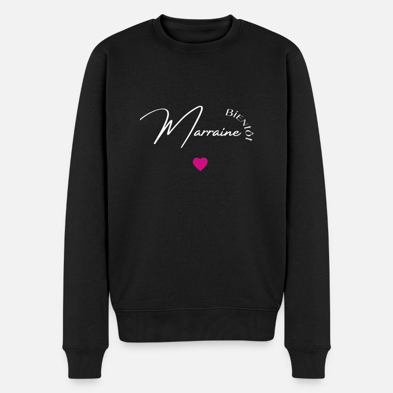 bientôt marraine - Pull Premium bio Homme - noir