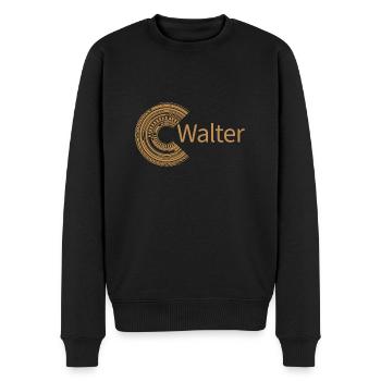 Für Walter - Männer Premium Bio Pullover - Schwarz - Vorne - Nico (187cm)