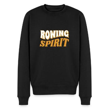 Rowing Spirit - Rudern - Ruderer - Ruderin - Männer Premium Bio Pullover - Schwarz - Vorne - Nico (187cm)