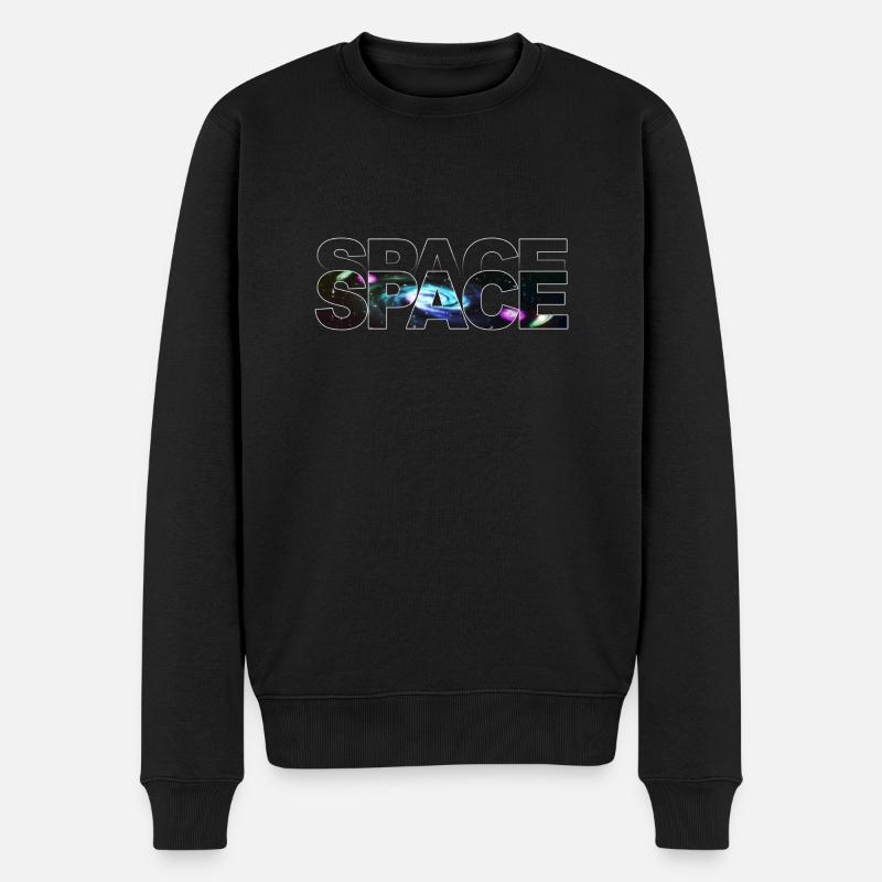 Contour de l’espace - Pull Premium bio Homme - noir