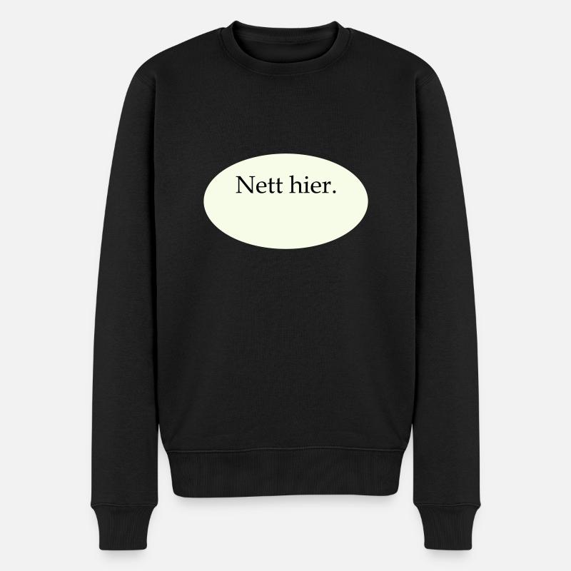 Joli modèle vierge ici - Pull Premium bio Homme - noir