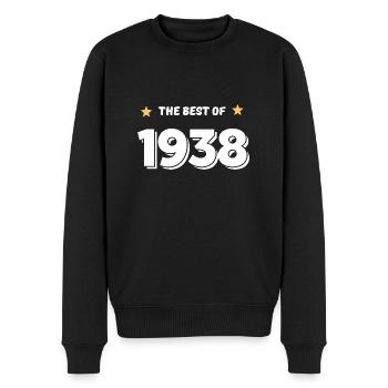 Das Beste von 1938 - Männer Premium Bio Pullover - Schwarz - Vorne - Nico (187cm)