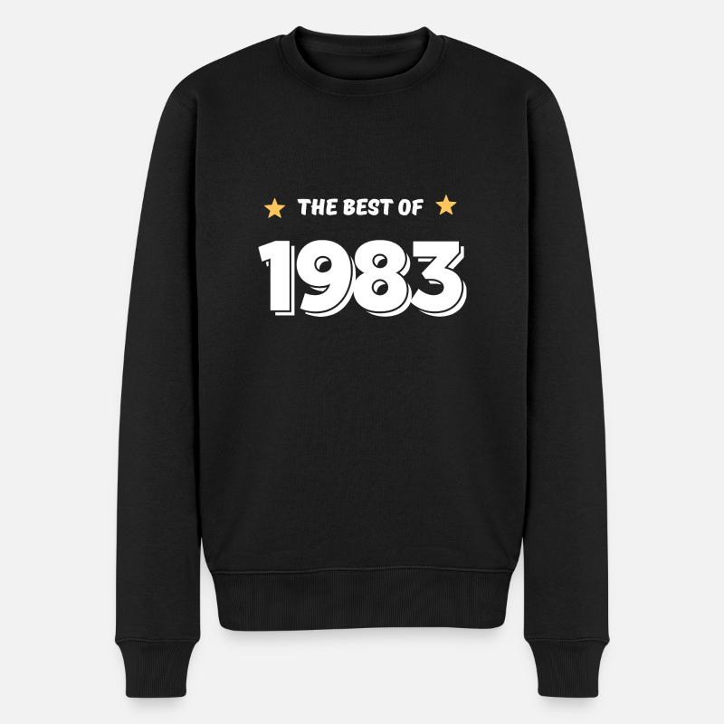 Das Beste von 1983 - Männer Premium Bio Pullover - Schwarz