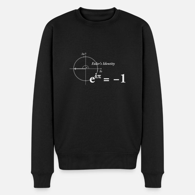 Euler Formel Mathe 2.0 - Männer Premium Bio Pullover - Schwarz