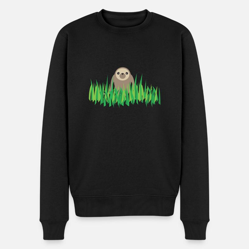 FAULTIER - Männer Premium Bio Pullover - Schwarz