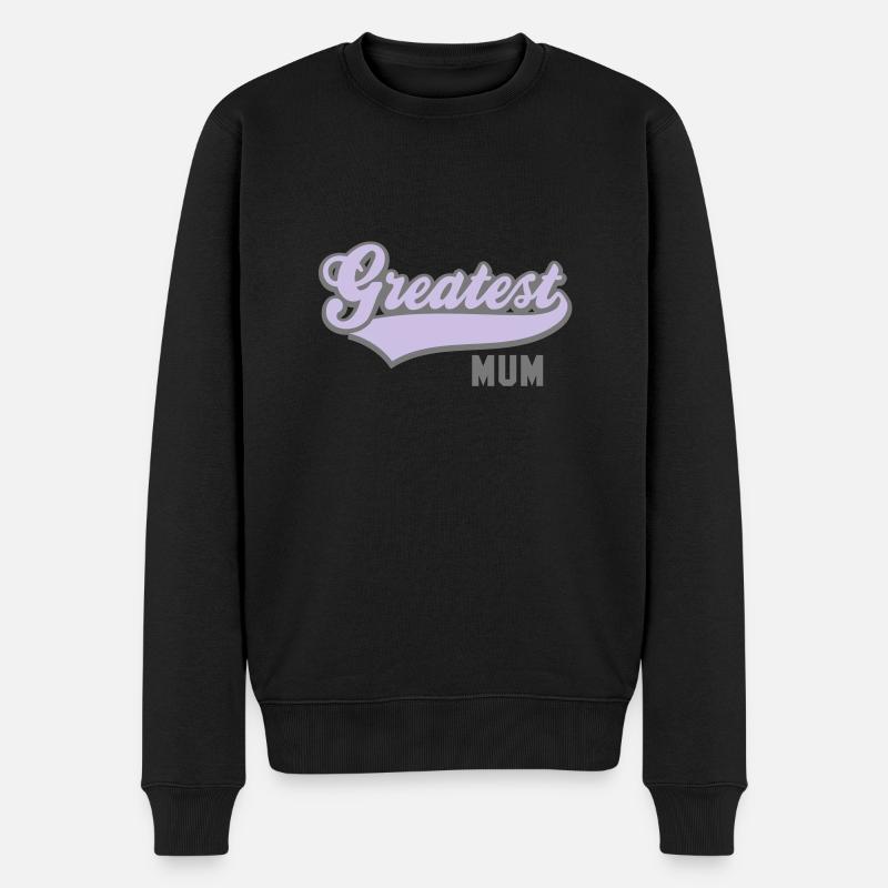 Greatest MUM 2C - Männer Premium Bio Pullover - Schwarz