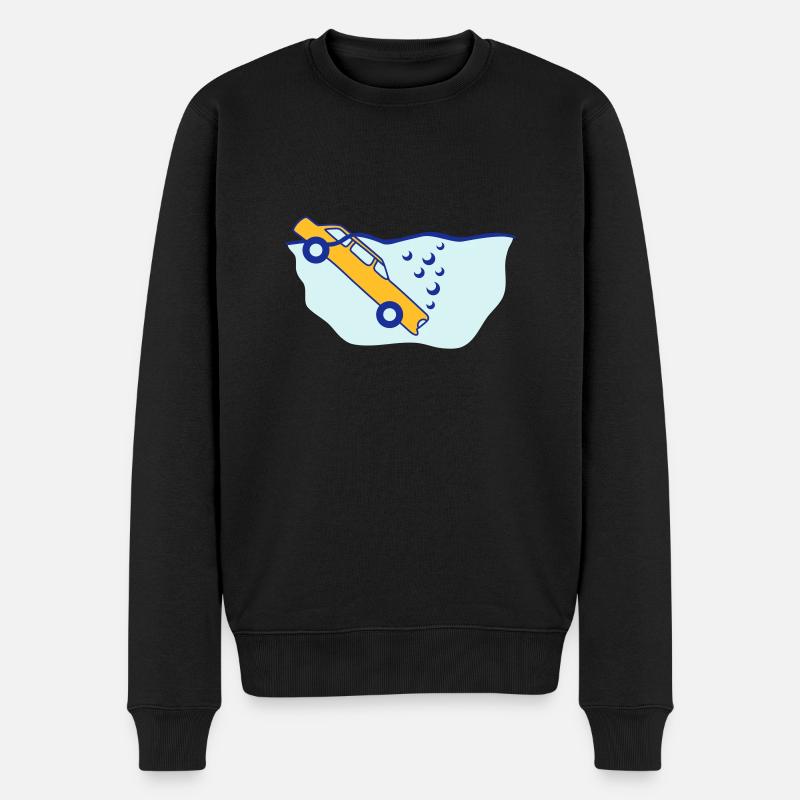 Diving Car - Männer Premium Bio Pullover - Schwarz