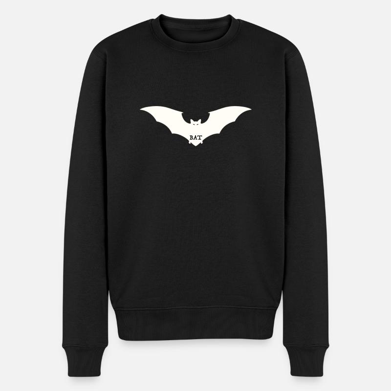 BAT BAT 2 - Männer Premium Bio Pullover - Schwarz