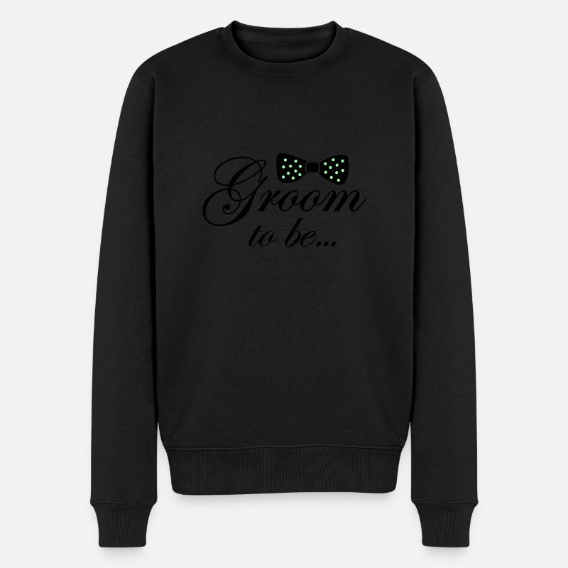 groom to be - Männer Premium Bio Pullover - Schwarz