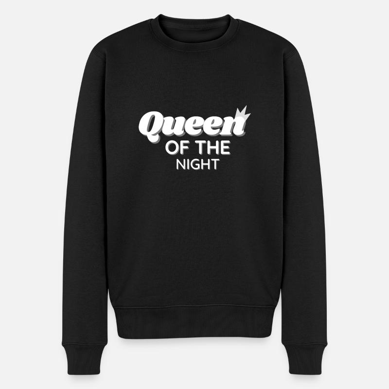 Königin der Nacht - Männer Premium Bio Pullover - Schwarz