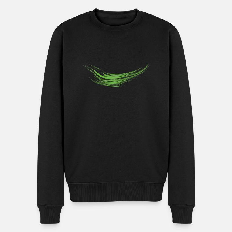 Farbkleckse Kleckse Farbspritzer Maler Geschenk - Männer Premium Bio Pullover - Schwarz