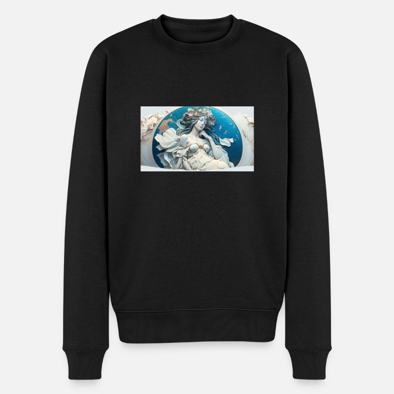 Terra World - Männer Premium Bio Pullover - Schwarz
