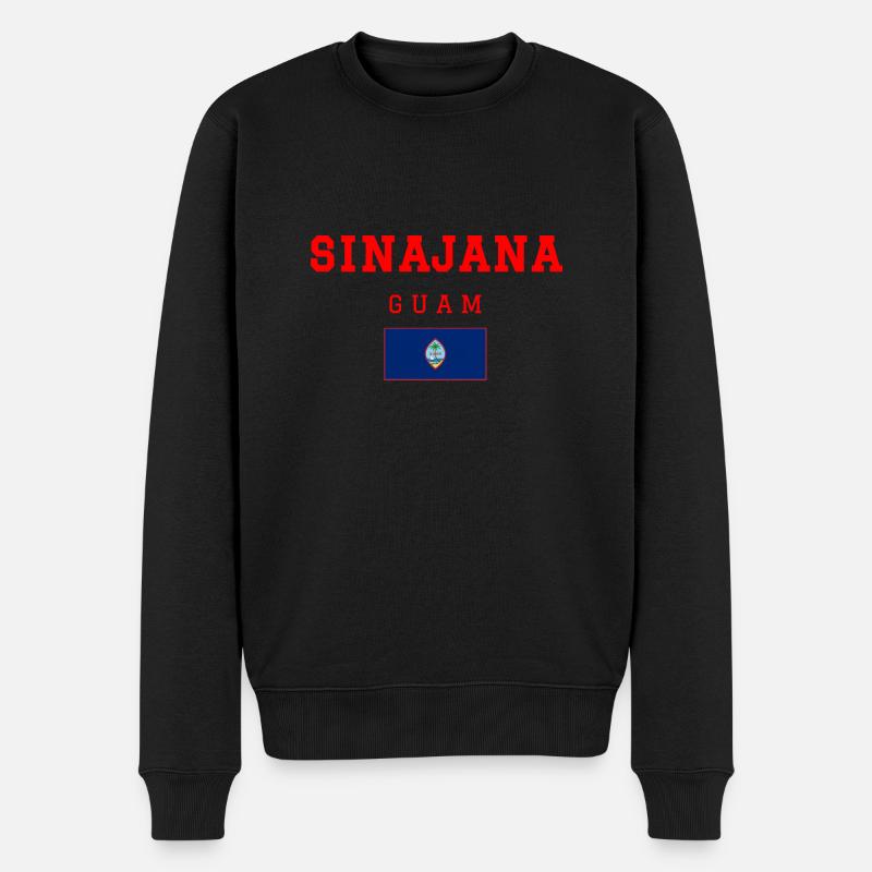 Sinajana Guam - Männer Premium Bio Pullover - Schwarz