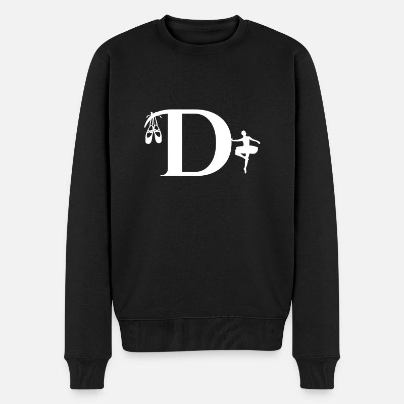 Lettre d ballerine - Pull Premium bio Homme - noir