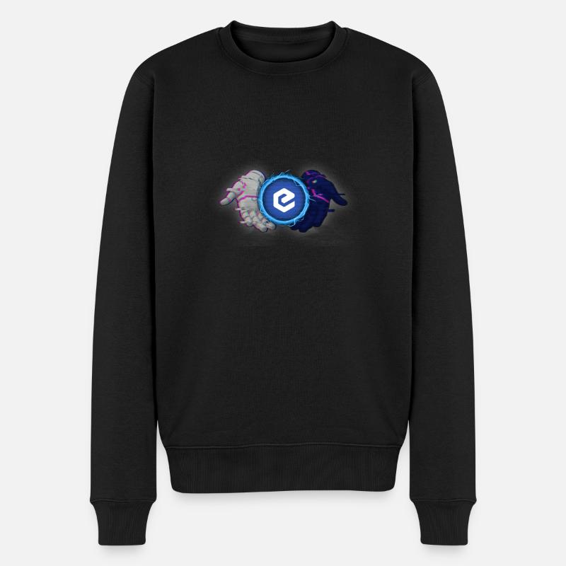 ECASH - Männer Premium Bio Pullover - Schwarz