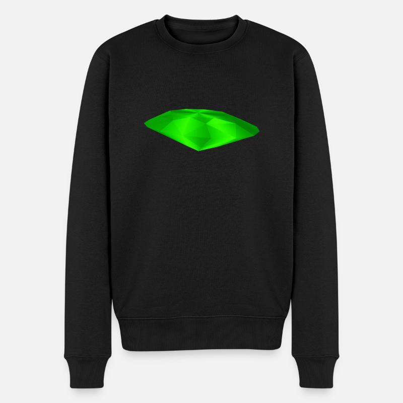Pierre précieuse verte - Pull Premium bio Homme - noir