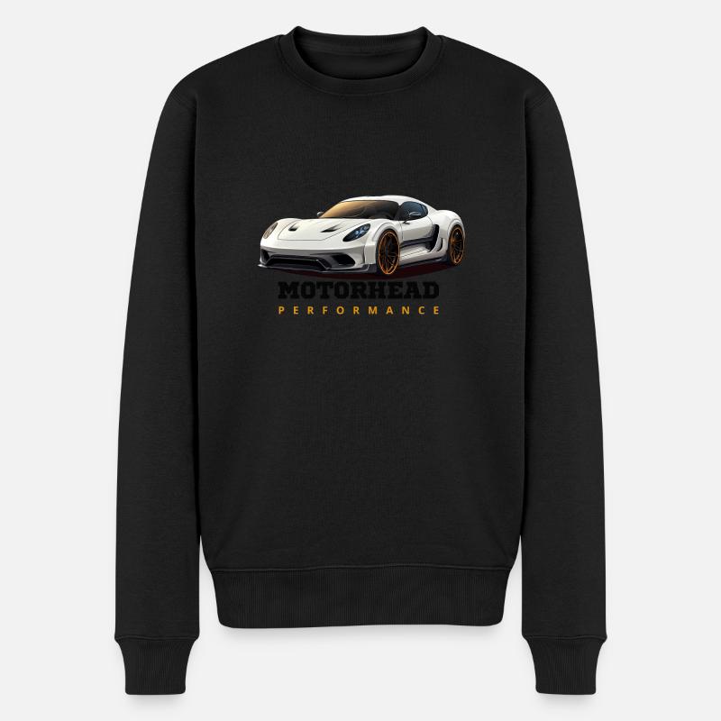 Motor head - Pull Premium bio Homme - noir
