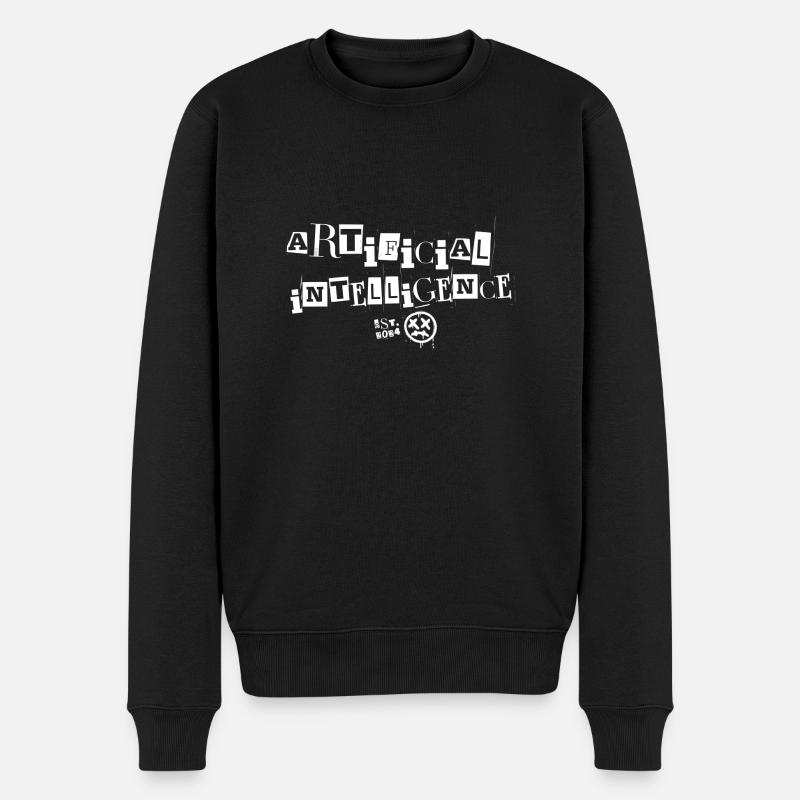 IA Intelligence Artificielle - Pull Premium bio Homme - noir
