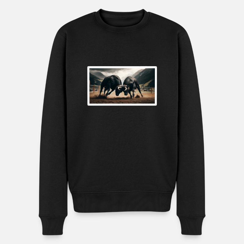 Taureaux d’Hérens - Pull Premium bio Homme - noir