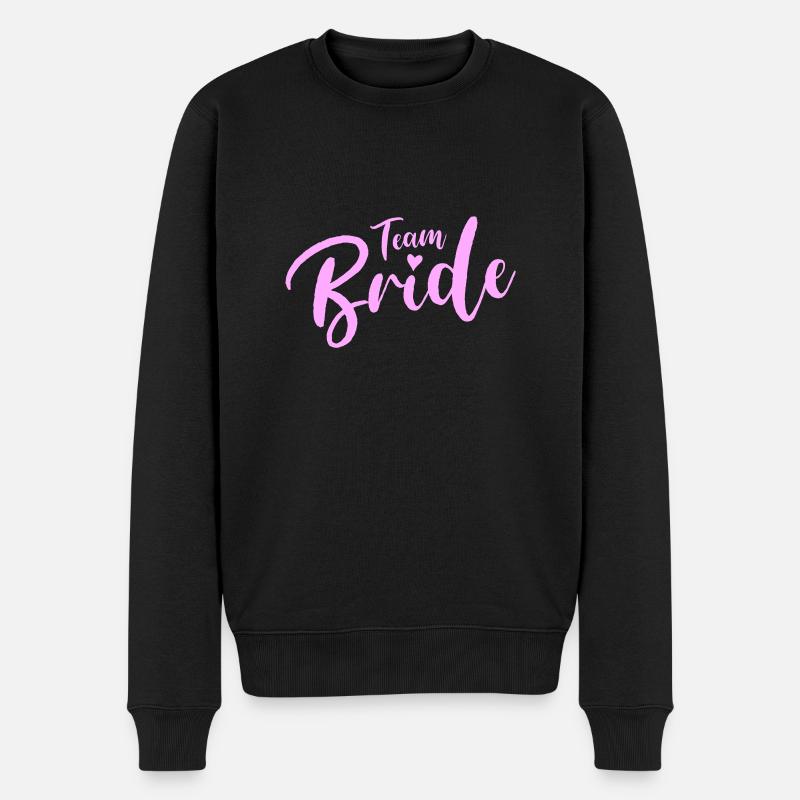 bride team - Männer Premium Bio Pullover - Schwarz