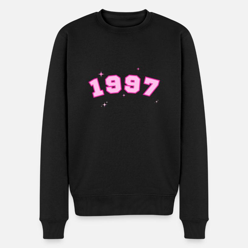 1997 rose étoile - Pull Premium bio Homme - noir