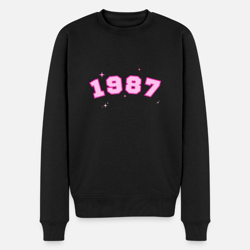 Rosenstern 1987 - Männer Premium Bio Pullover - Schwarz