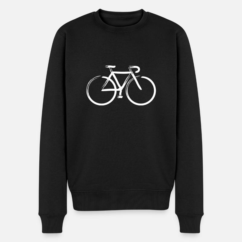 Striche 5 - Männer Premium Bio Pullover - Schwarz