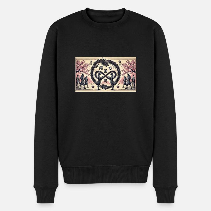 The Meeting - Männer Premium Bio Pullover - Schwarz
