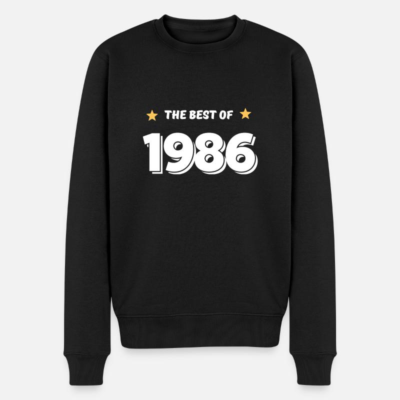 Das Beste von 1986 - Männer Premium Bio Pullover - Schwarz