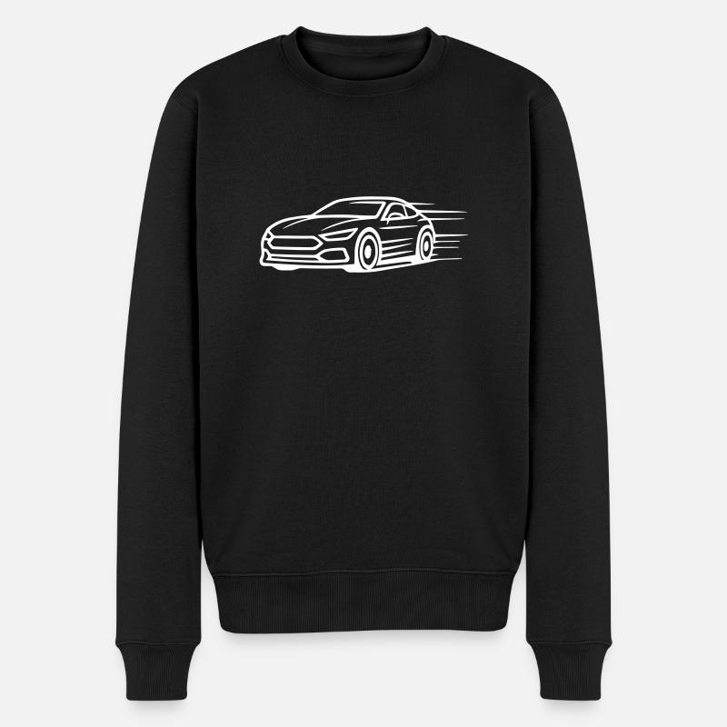 Auto pkw Symbol - Männer Premium Bio Pullover - Schwarz