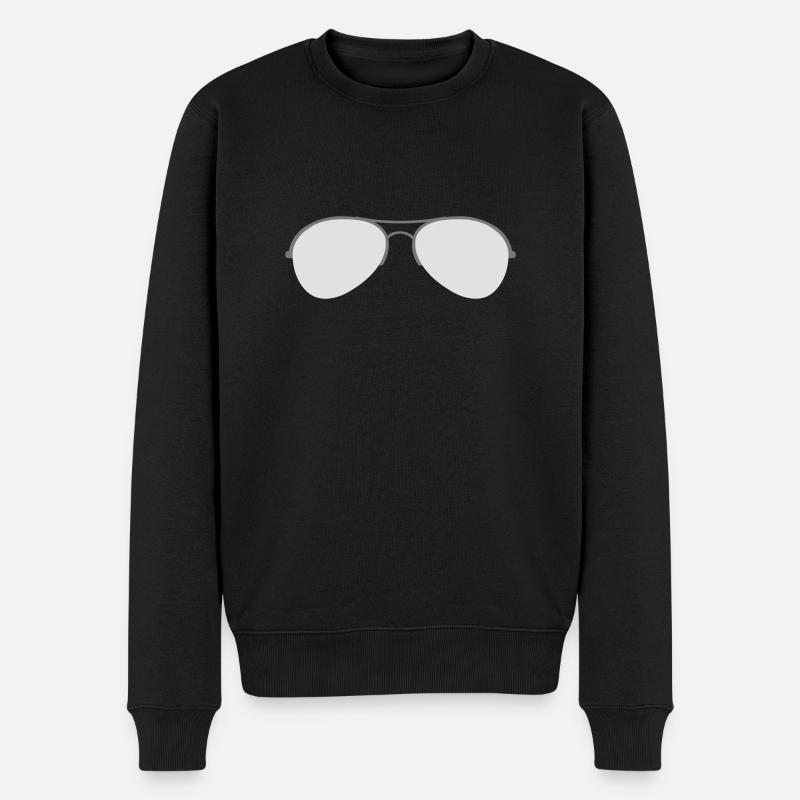 Die Aviator Goggles - Männer Premium Bio Pullover - Schwarz
