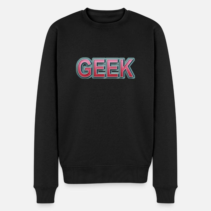 GEEK bande dessinée rétro - Pull Premium bio Homme - noir