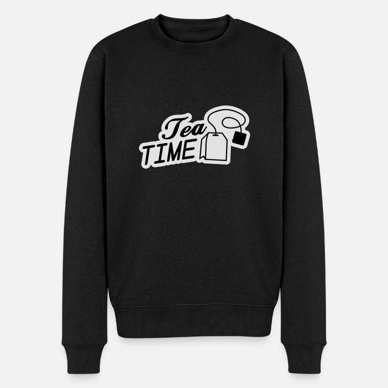 tea_time__f2 - Pull Premium bio Homme - noir