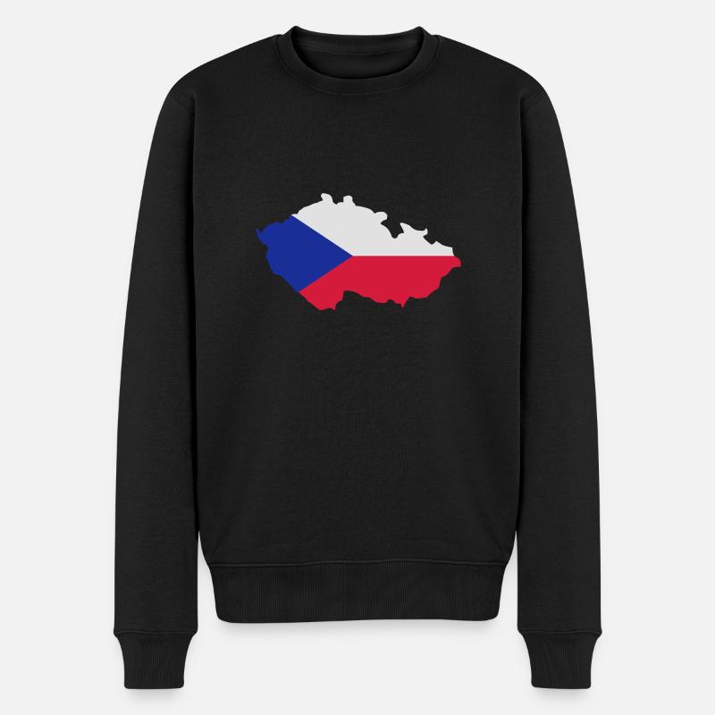 Tschechien - Männer Premium Bio Pullover - Schwarz