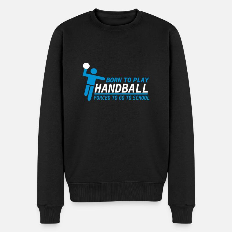Handball - Männer Premium Bio Pullover - Schwarz