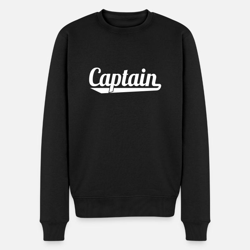 capitaine - Pull Premium bio Homme - noir