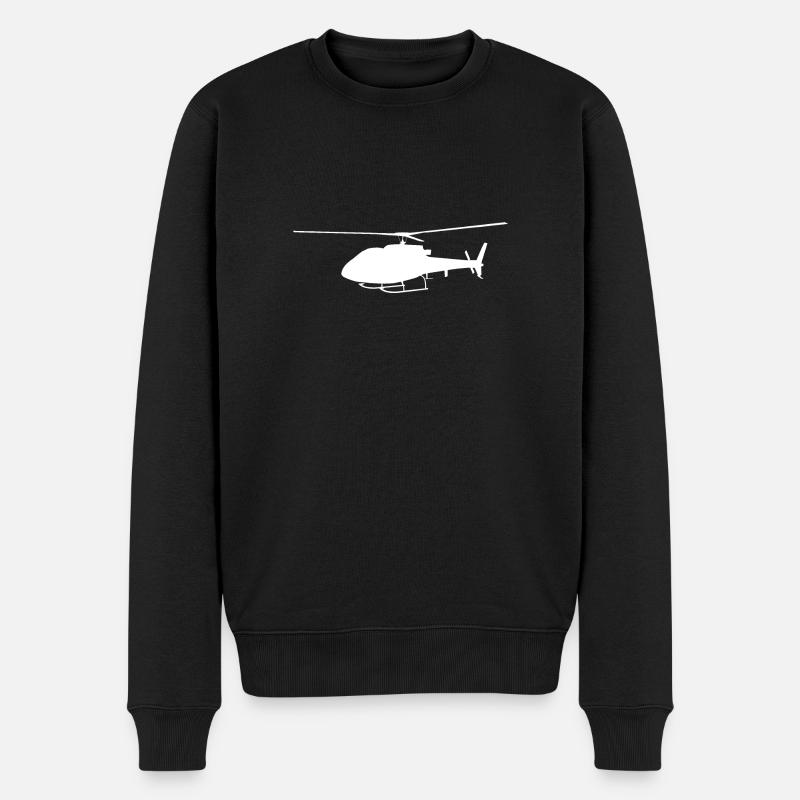 Hélicoptères, hélicoptères - Pull Premium bio Homme - noir