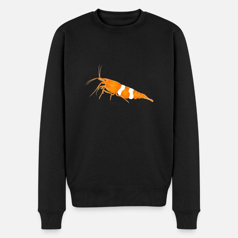 Garnele, shrimp Neocaridina davidi, Aquarium - Männer Premium Bio Pullover - Schwarz