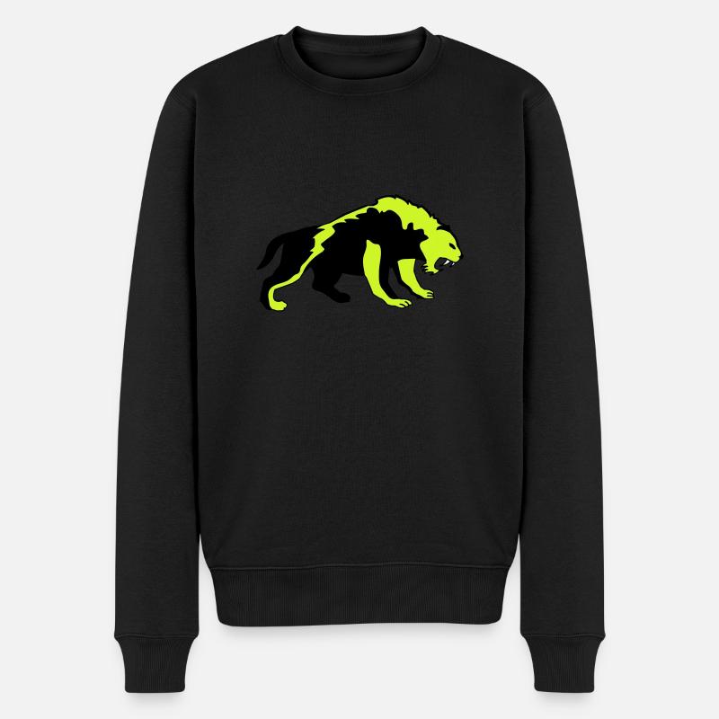 tigre 02 - Pull Premium bio Homme - noir