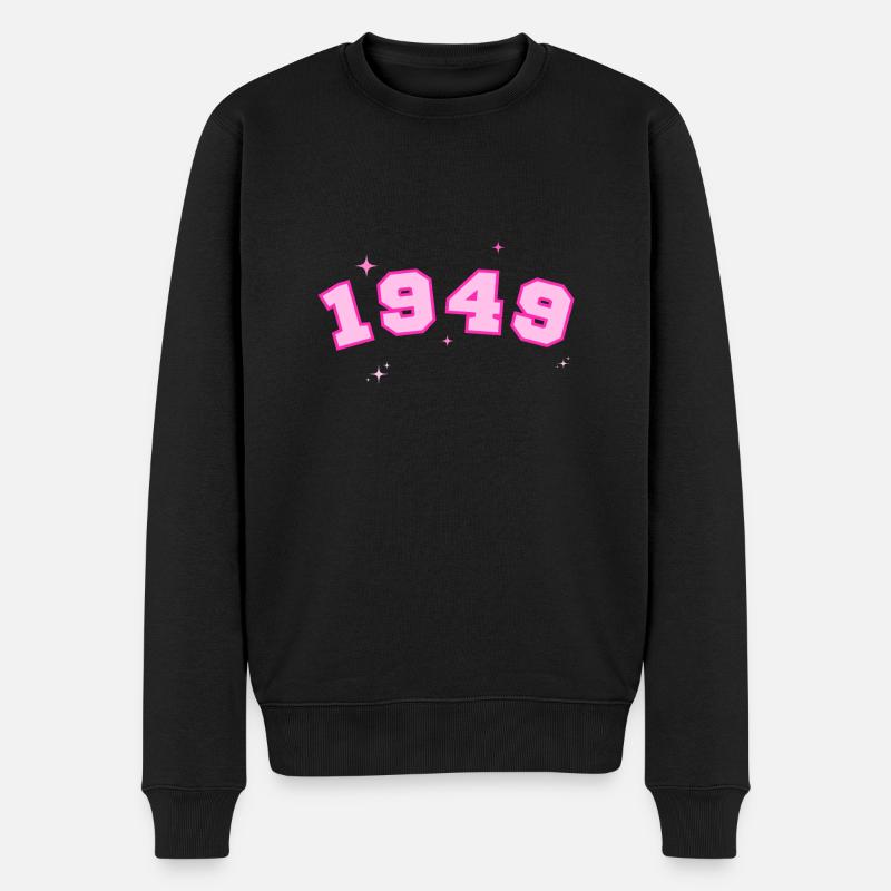 Rosenstern von 1949 - Männer Premium Bio Pullover - Schwarz