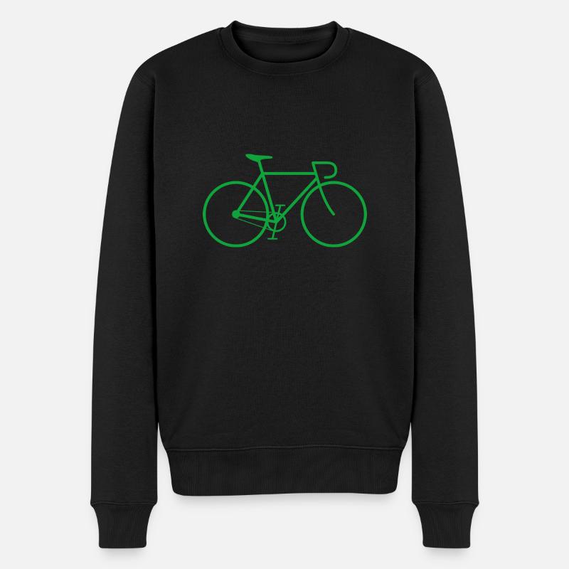 Vélo fixie vert - Pull Premium bio Homme - noir