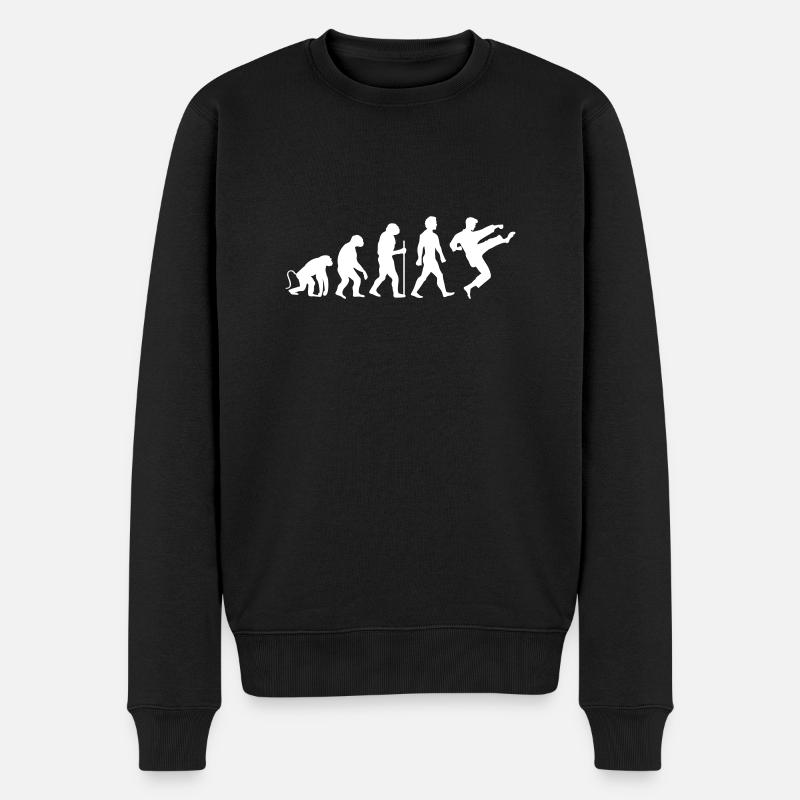 karate evolution - Männer Premium Bio Pullover - Schwarz