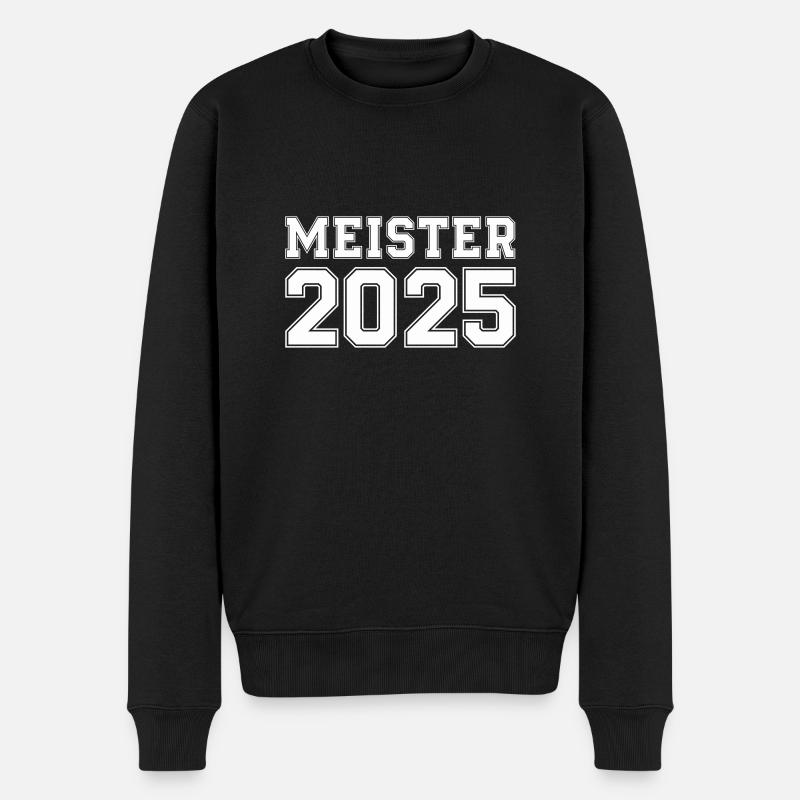 meister 2025 - Männer Premium Bio Pullover - Schwarz