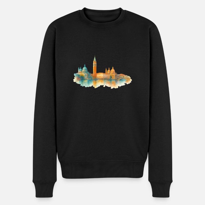 Venise (ville) - Pull Premium bio Homme - noir